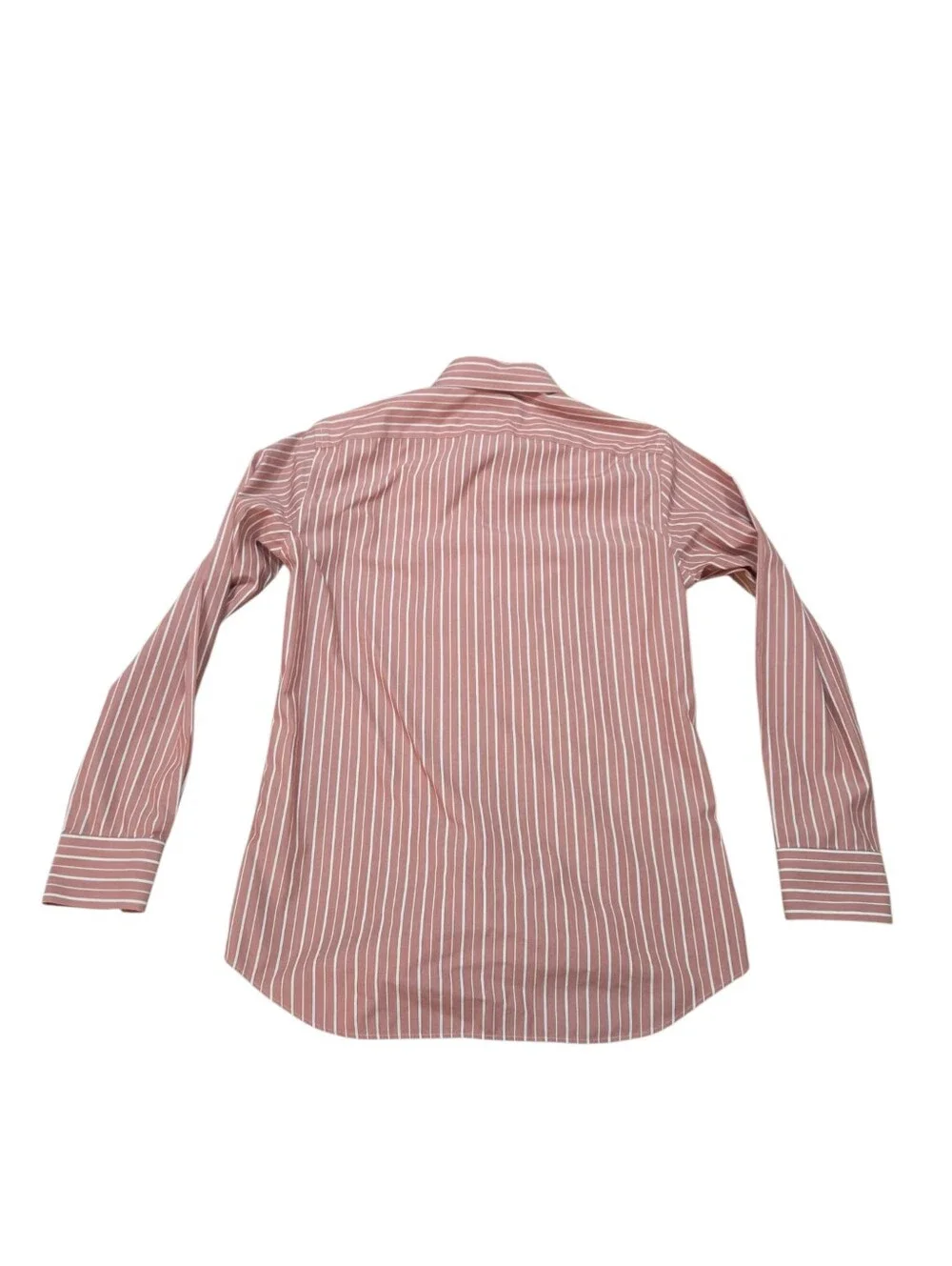 Banana Republic Mad Men Mens Shirt Medium Pink White Striped Dress Button Down